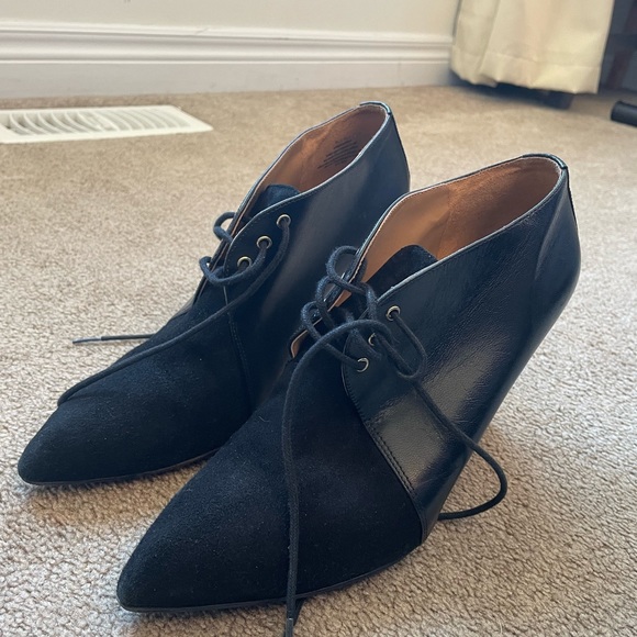 Nine West Black Oxford Wedges - Picture 4 of 4